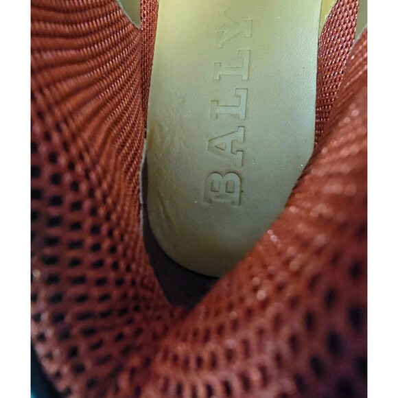 BALLY AVYD TOBACCO Suede BLACK Leather LOGO Top SNEAKERS Men's 12 US, ITALY - Picture 11 of 16